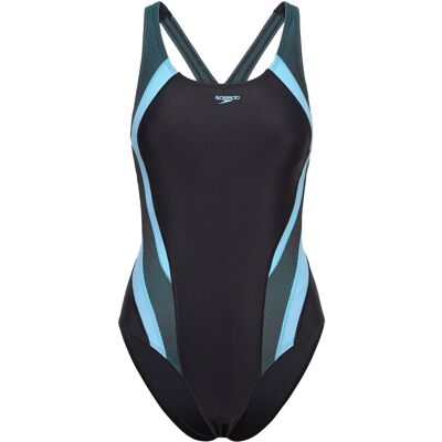 Speedo Quantum Rib Splice One Piece 36 ANTHRACITE/ANGELIC BLUE 36 Speedo Quantum Rib Splice One Piece 36 ANTHRACITE/ANGELIC BLUE 36