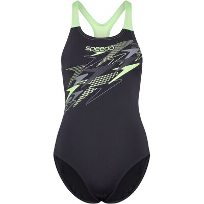 Speedo Medley Logo Medalist One Piece 46 ANTHRACITE/PALE CLOVER 46 Speedo Medley Logo Medalist One Piece 46 ANTHRACITE/PALE CLOVER 46