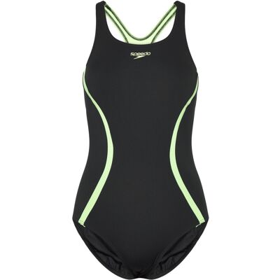 Speedo Solid Splice Medalist One Piece 46 ANTHRACITE/PALE CLOVER 46 Speedo Solid Splice Medalist One Piece 46 ANTHRACITE/PALE CLOVER 46