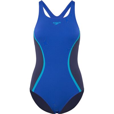 Speedo Solid Splice Medalist One Piece 38 DEEP SAPPHIRE/PEACOAT 38 Speedo Solid Splice Medalist One Piece 38 DEEP SAPPHIRE/PEACOAT 38