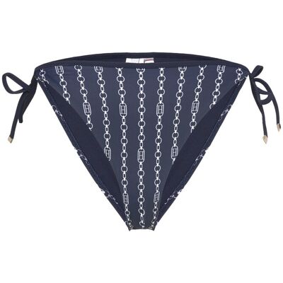 Tommy Hilfiger Cheeky String Side Tie Print L FLAG CHAIN DARK NIGHT NAVY L Tommy Hilfiger Cheeky String Side Tie Print L FLAG CHAIN DARK NIGHT NAVY L