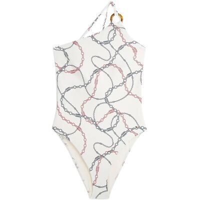Tommy Hilfiger One Shoulder Op Print S CHAIN ROPE CALICO S Tommy Hilfiger One Shoulder Op Print S CHAIN ROPE CALICO S