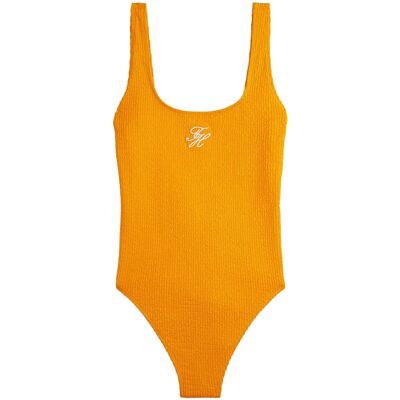 Tommy Hilfiger Scoop Back One Piece L ORANGE HYPE L Tommy Hilfiger Scoop Back One Piece L ORANGE HYPE L