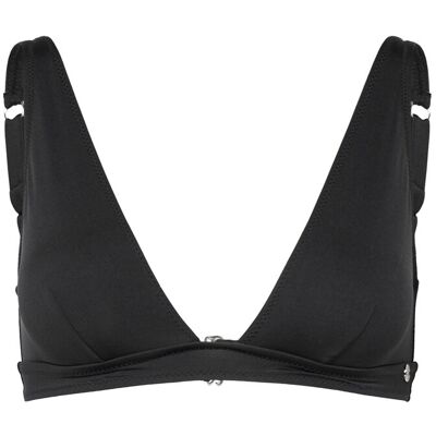 Understatement Underwear Plunge Bikini Top XS SHINY BLACK XS Understatement Underwear Plunge Bikini Top XS SHINY BLACK XS