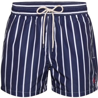 Polo Ralph Lauren 4.5-Inch Traveler Slim Fit Swim Trunk XS NAVY VERTICAL WID XS Polo Ralph Lauren 4.5-Inch Traveler Slim Fit Swim Trunk XS NAVY VERTICAL WID XS