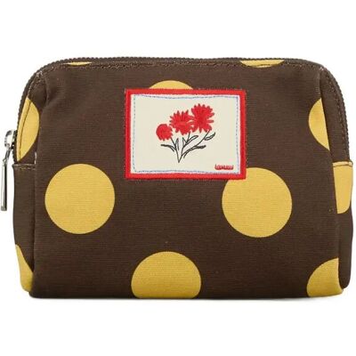 Becksöndergaard Maxi Polka Canvas Pouch Bag ONE SIZE HOT FUDGE BROWN ONE SIZE Becksöndergaard Maxi Polka Canvas Pouch Bag ONE SIZE HOT FUDGE BROWN ONE SIZE