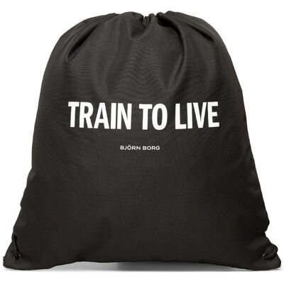 Björn Borg Borg Logo Drawstring Bag ONE SIZE BLACK BEAUTY ONE SIZE Björn Borg Borg Logo Drawstring Bag ONE SIZE BLACK BEAUTY ONE SIZE