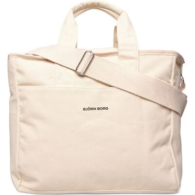 Björn Borg Studio Canvas Tote L ONE SIZE EGRET ONE SIZE Björn Borg Studio Canvas Tote L ONE SIZE EGRET ONE SIZE
