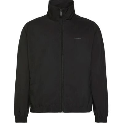 Calvin Ls Nylon Stand Collar Windbreake L BLACK L Calvin Ls Nylon Stand Collar Windbreake L BLACK L