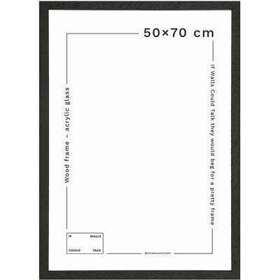 If Walls Could Talk Iwct Frame Acrylic Glass 30X40CM BLACK WOOD 30X40CM If Walls Could Talk Iwct Frame Acrylic Glass 30X40CM BLACK WOOD 30X40CM