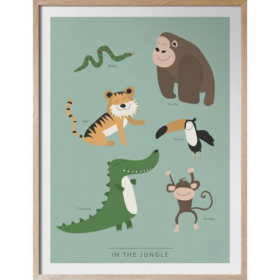 Kunskapstavlan® In The Jungle - På Engelska 30X40CM ENGLISH 30X40CM Kunskapstavlan® In The Jungle - På Engelska 30X40CM ENGLISH 30X40CM