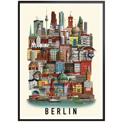 Martin Schwartz Berlin Standard Poster 50X70CM MULTI COLOR 50X70CM Martin Schwartz Berlin Standard Poster 50X70CM MULTI COLOR 50X70CM