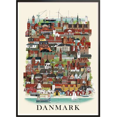Martin Schwartz Danmark Standard Poster 50X70CM MULTI COLOR 50X70CM Martin Schwartz Danmark Standard Poster 50X70CM MULTI COLOR 50X70CM