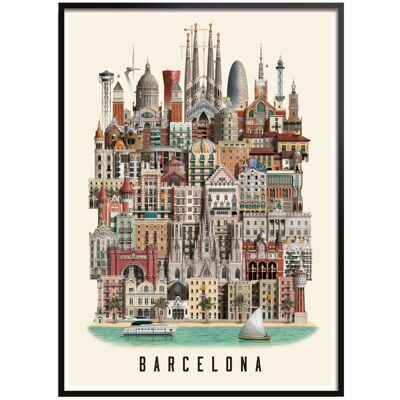 Martin Schwartz Barcelona Standard Poster 50X70CM MULTI COLOR 50X70CM Martin Schwartz Barcelona Standard Poster 50X70CM MULTI COLOR 50X70CM