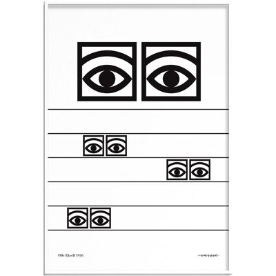 Olle Eksell Ögon - 1956 - Stripes 50X70CM WHITE 50X70CM Olle Eksell Ögon - 1956 - Stripes 50X70CM WHITE 50X70CM