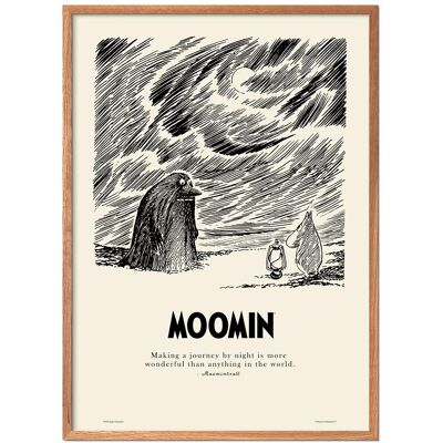 Moomin X Pstr Studio - Journey By Night 50X70CM NATURAL 50X70CM Moomin X Pstr Studio - Journey By Night 50X70CM NATURAL 50X70CM