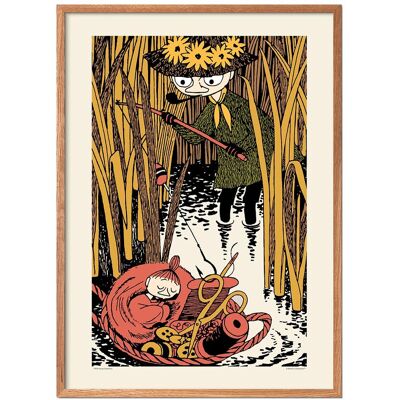 Moomin X Pstr Studio - Little My & Snufkin 50X70CM NATURAL 50X70CM Moomin X Pstr Studio - Little My & Snufkin 50X70CM NATURAL 50X70CM