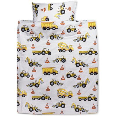 BrandMac Bed Linen Nb 1361 Construction - 140X200, 60X63 Cm 140X200/60X63CM MULTI COLOURED 140X200/60X63CM BrandMac Bed Linen Nb 1361 Construction - 140X200, 60X63 Cm 140X200/60X63CM MULTI COLOURED 140X200/60X63CM