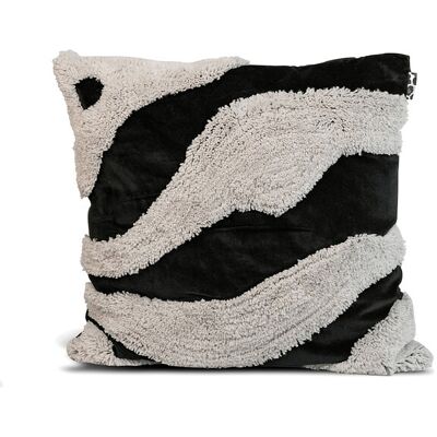 Byon Pillow Fluffy 50X50CM BLACK/BEIGE 50X50CM Byon Pillow Fluffy 50X50CM BLACK/BEIGE 50X50CM