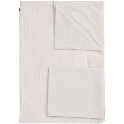 Copenhagen Colors Future Baby Bed Linen W. Stripes 110X125CM;35X55CM SOFT PINK/LT. GREY CORE 110X125CM;35X55CM Copenhagen Colors Future Baby Bed Linen W. Stripes 110X125CM;35X55CM SOFT PINK/LT. GREY CORE 110X125CM;35X55CM