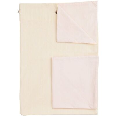 Copenhagen Colors Future Baby Bed Linen W. Stripes 110X125CM;35X55CM SOFT PINK/LT. YELLOW CORE 110X125CM;35X55CM Copenhagen Colors Future Baby Bed Linen W. Stripes 110X125CM;35X55CM SOFT PINK/LT. YELLOW CORE 110X125CM;35X55CM
