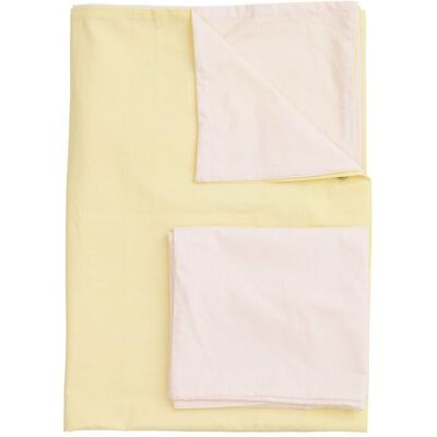 Copenhagen Colors Future Baby Bed Linen 110X125CM;35X55CM SOFT PINK/LT. YELLOW CORE 110X125CM;35X55CM Copenhagen Colors Future Baby Bed Linen 110X125CM;35X55CM SOFT PINK/LT. YELLOW CORE 110X125CM;35X55CM