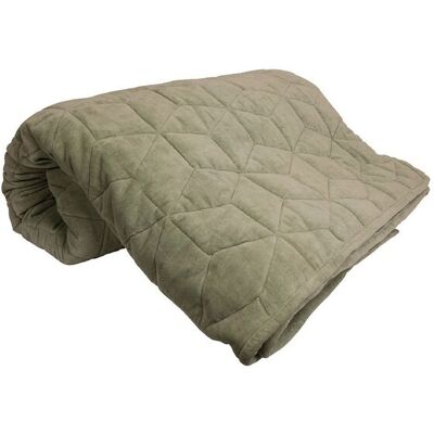 DAY Home Quilted Velvet Quilt 260X260CM RESEDA GREEN 260X260CM DAY Home Quilted Velvet Quilt 260X260CM RESEDA GREEN 260X260CM