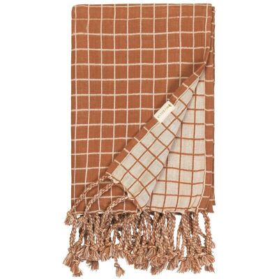 Fabelab Blanket - Grid ONE SIZE CINNAMON ONE SIZE Fabelab Blanket - Grid ONE SIZE CINNAMON ONE SIZE