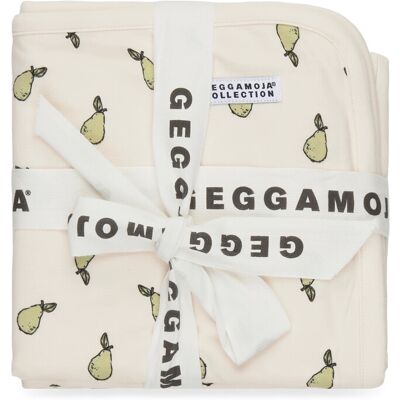 Geggamoja Bamboo Baby Blanket ONE SIZE PEARS ONE SIZE Geggamoja Bamboo Baby Blanket ONE SIZE PEARS ONE SIZE