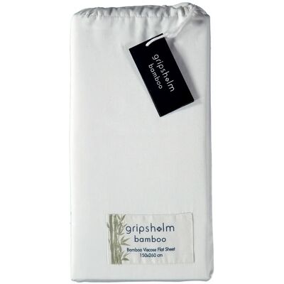 Gripsholm Flat Sheet Bamboo 150X260Cm, White 150X260 150X260CM WHITE 150X260CM Gripsholm Flat Sheet Bamboo 150X260Cm, White 150X260 150X260CM WHITE 150X260CM