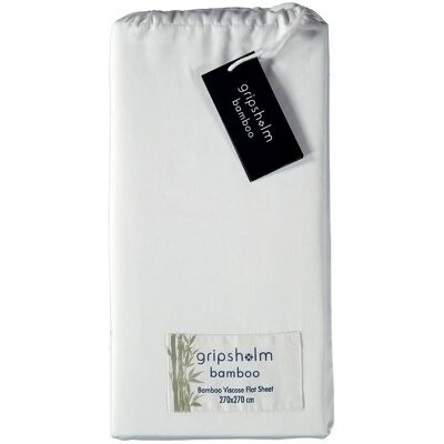 Gripsholm Flat Sheet Bamboo 270X270Cm, White 270X270 Cm 270X270CM WHITE 270X270CM Gripsholm Flat Sheet Bamboo 270X270Cm, White 270X270 Cm 270X270CM WHITE 270X270CM