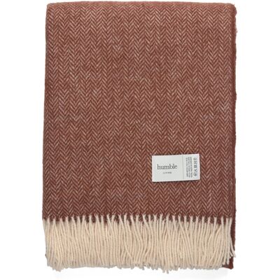 Wool Blanket Humble Living 140X200CM BROWN PATINA 140X200CM Wool Blanket Humble Living 140X200CM BROWN PATINA 140X200CM