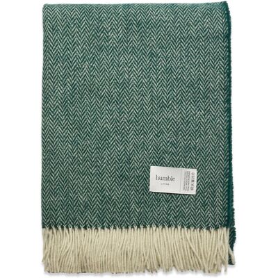 Humble Living Wool Blanket 140X180CM EVERGREEN 140X180CM Humble Living Wool Blanket 140X180CM EVERGREEN 140X180CM