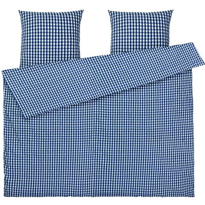 Juna Bæk&Bølge Påslakanset / 220X220 Cm Se 220X220;50X60CM DARK BLUE/WHITE 220X220;50X60CM Juna Bæk&Bølge Påslakanset / 220X220 Cm Se 220X220;50X60CM DARK BLUE/WHITE 220X220;50X60CM