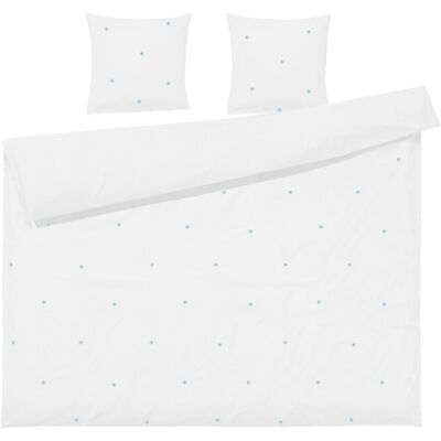 Juna Daisy Påslakanset 220X220 Cm Vit/Ljusblå Se 220X220CM WHITE/LIGHT BLUE 220X220CM Juna Daisy Påslakanset 220X220 Cm Vit/Ljusblå Se 220X220CM WHITE/LIGHT BLUE 220X220CM