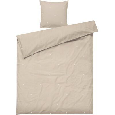 Juna Daisy Påslakanset 150X210 Cm Sand/Vit Se 150X210CM SAND/WHITE 150X210CM Juna Daisy Påslakanset 150X210 Cm Sand/Vit Se 150X210CM SAND/WHITE 150X210CM