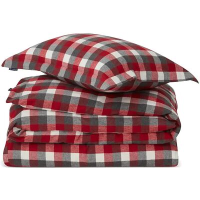 Lexington Home Checked Cotton Flannel Bed Set 260X240/65X65X2 RED/DK GRAY 260X240/65X65X2 Lexington Home Checked Cotton Flannel Bed Set 260X240/65X65X2 RED/DK GRAY 260X240/65X65X2