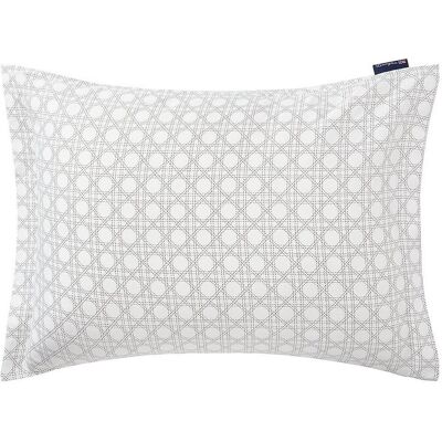 Lexington Home Rattan Printed Cotton Sateen Pillowcase 80X80 WHITE/DK. GRAY 80X80 Lexington Home Rattan Printed Cotton Sateen Pillowcase 80X80 WHITE/DK. GRAY 80X80