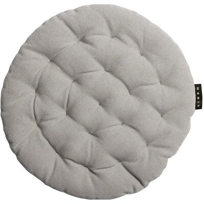 LINUM Pepper Seat Cushion Ø 37 CM LIGHT GREY Ø 37 CM LINUM Pepper Seat Cushion Ø 37 CM LIGHT GREY Ø 37 CM