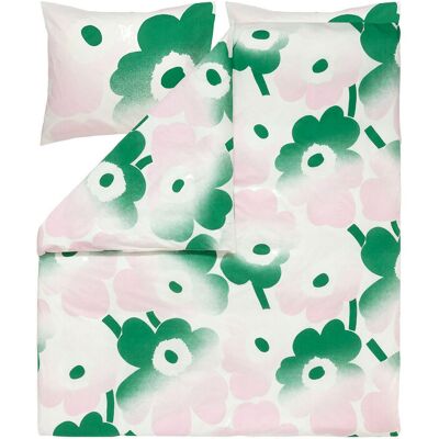 Marimekko Unikko Häivähdys Dc 240X220 Cm 240X220CM OFF WHITE, LT.PINK, GREEN 240X220CM Marimekko Unikko Häivähdys Dc 240X220 Cm 240X220CM OFF WHITE, LT.PINK, GREEN 240X220CM