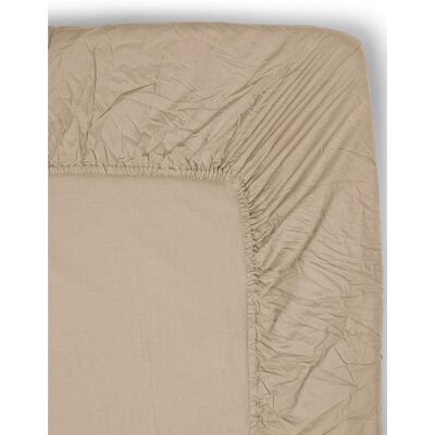 Midnatt Fitted Sheet Hassel 120X200CM BEIGE BROWN NOUGAT 120X200CM Midnatt Fitted Sheet Hassel 120X200CM BEIGE BROWN NOUGAT 120X200CM