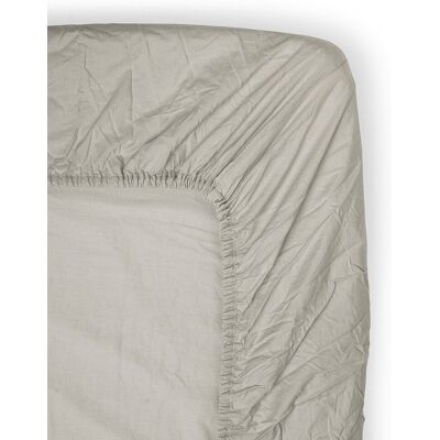 Midnatt Fitted Sheet Pebble 120X200CM GREY 120X200CM Midnatt Fitted Sheet Pebble 120X200CM GREY 120X200CM