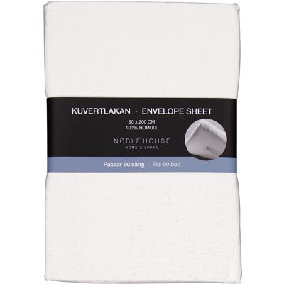 Noble House Envelope Sheet 90X200 Cm 90X200CM WHITE 90X200CM Noble House Envelope Sheet 90X200 Cm 90X200CM WHITE 90X200CM