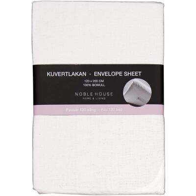 Noble House Envelope Sheet 120X200Cm 120X200CM WHITE 120X200CM Noble House Envelope Sheet 120X200Cm 120X200CM WHITE 120X200CM