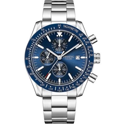 Dissing Chrono 44 mm BLUE/SILVER 44 mm Dissing Chrono 44 mm BLUE/SILVER 44 mm