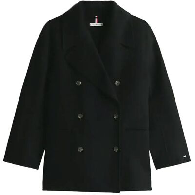 Tommy Hilfiger Df Wool Blend Reg Peacoat 44 BLACK 44 Tommy Hilfiger Df Wool Blend Reg Peacoat 44 BLACK 44