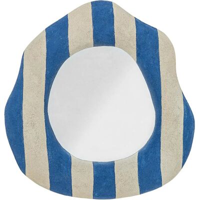 Bloomingville Travis Wall Mirror 38.5 CM BLUE 38.5 CM Bloomingville Travis Wall Mirror 38.5 CM BLUE 38.5 CM