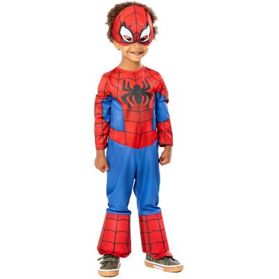 Rubies Spider-Man kostym för barn - 3-4 år - Blå/Röd/Svart Rubies Spider-Man kostym för barn - 3-4 år - Blå/Röd/Svart