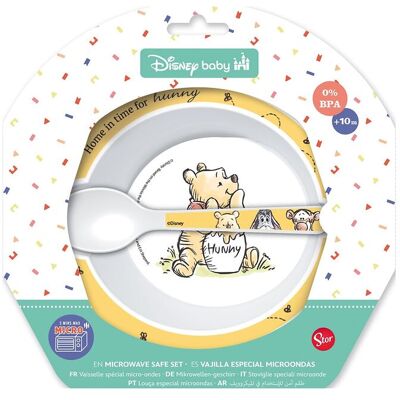 Euromic Winnie The Pooh, Toddler 2-Delt Sæt, Skål + Ske ONE SIZE YELLOW ONE SIZE Euromic Winnie The Pooh, Toddler 2-Delt Sæt, Skål + Ske ONE SIZE YELLOW ONE SIZE