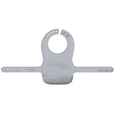 Everyday Baby Silicone Bib With Belts Quiet Grey ONE SIZE QUIET GREY ONE SIZE Everyday Baby Silicone Bib With Belts Quiet Grey ONE SIZE QUIET GREY ONE SIZE